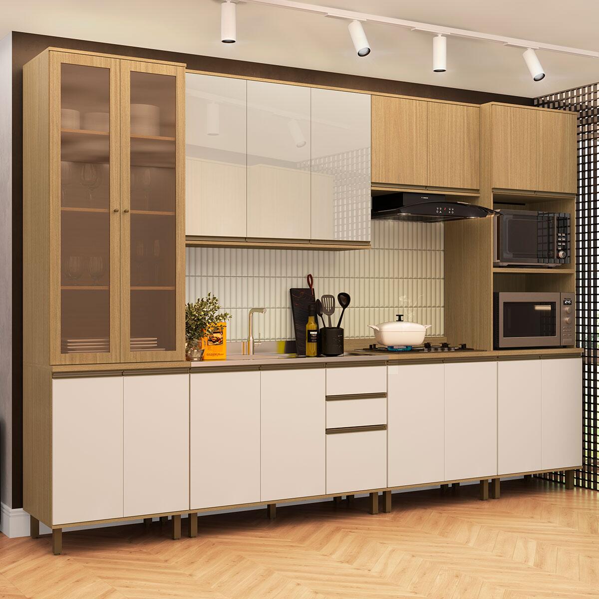 Cozinha Completa 17 Portas Nova Dubai Casamia AMB08