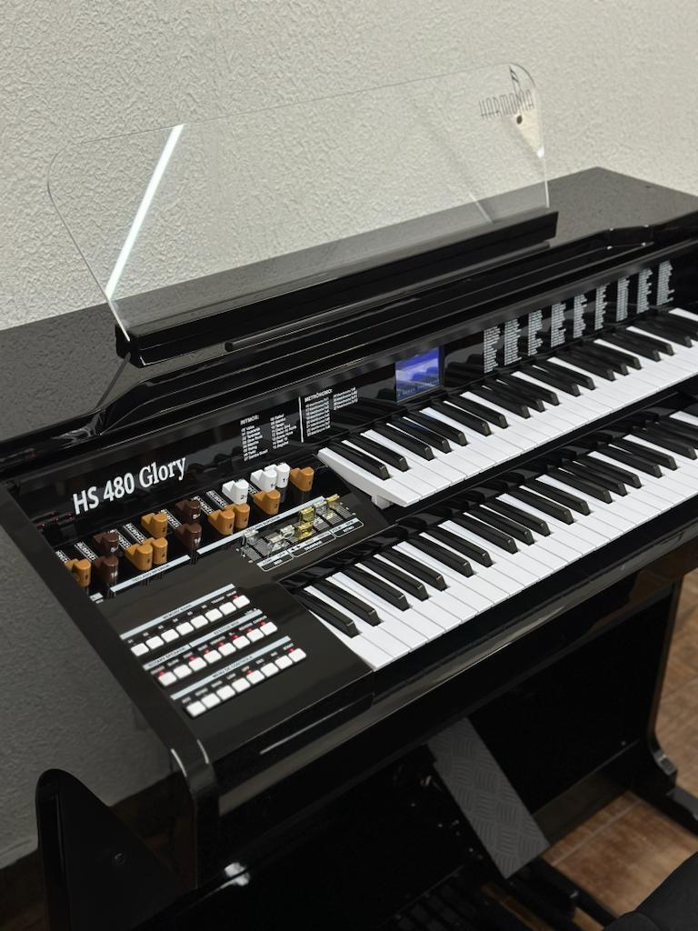 Comprar Órgão Eletrônico Harmonia HS-480 Glory Preto Brilho - a