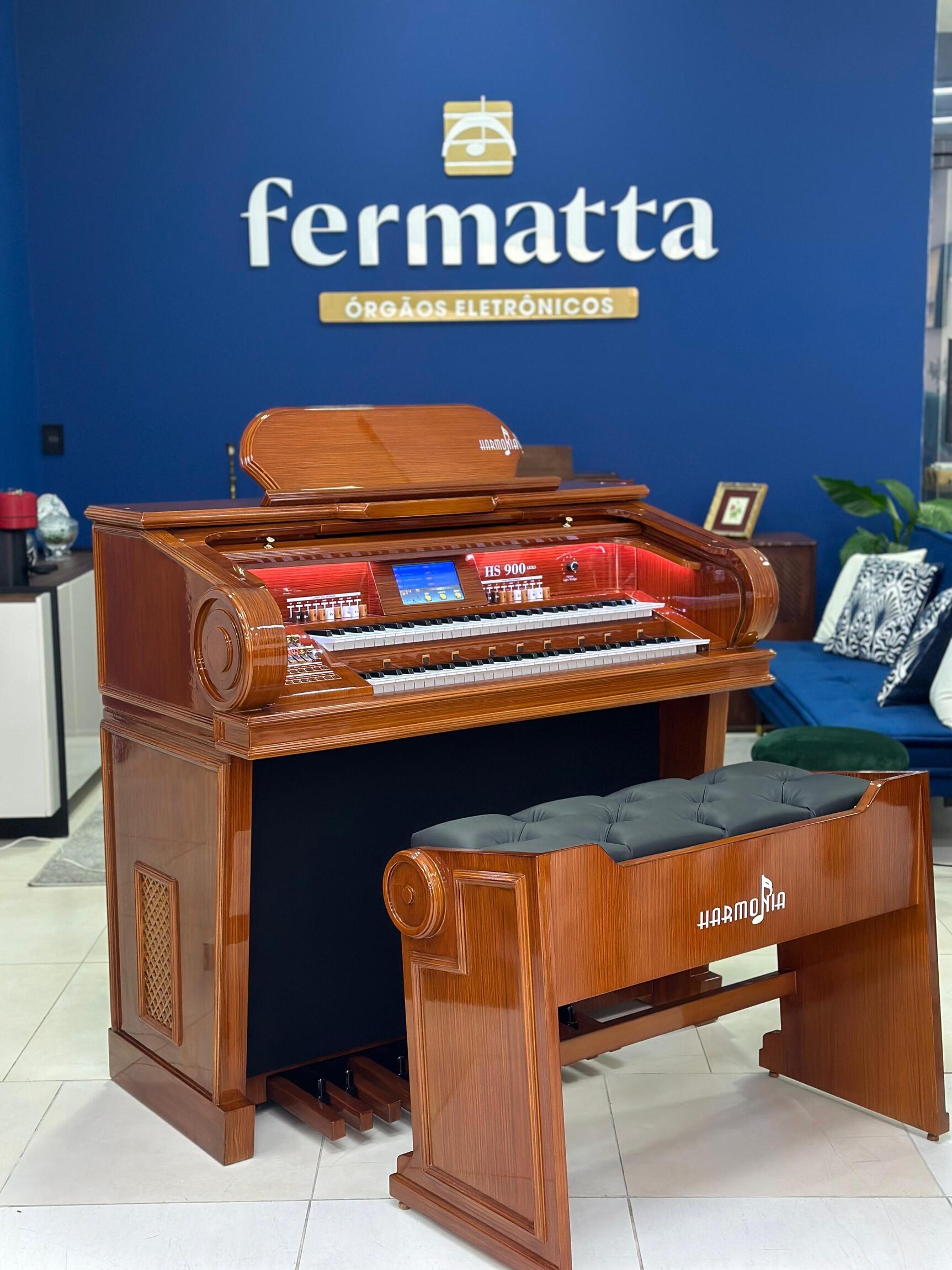 Comprar Órgão Eletrônico Harmonia HS-900 Luxo Imbuia Verniz - a