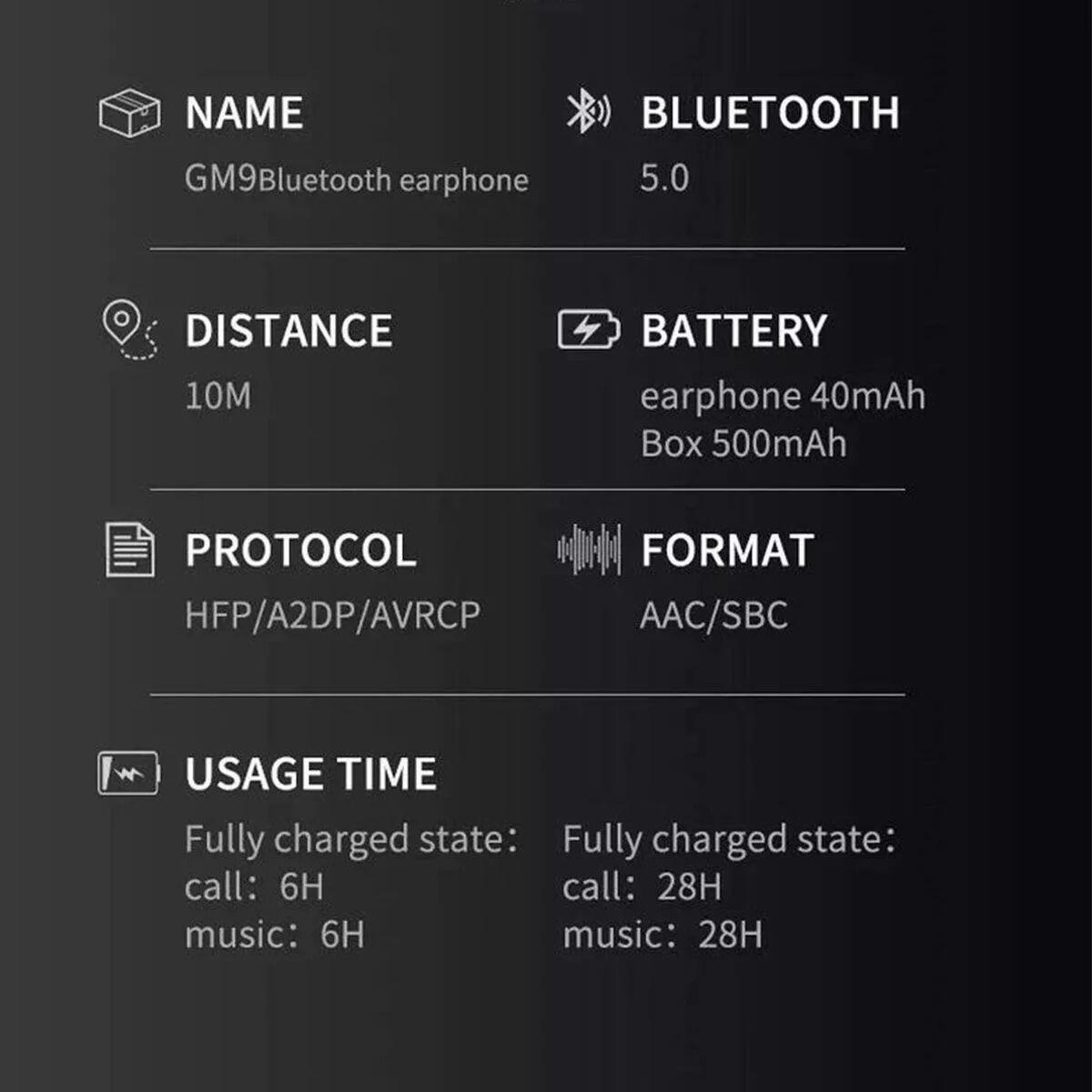 Fone De Ouvido Game Pro 9 Bluetooth Original