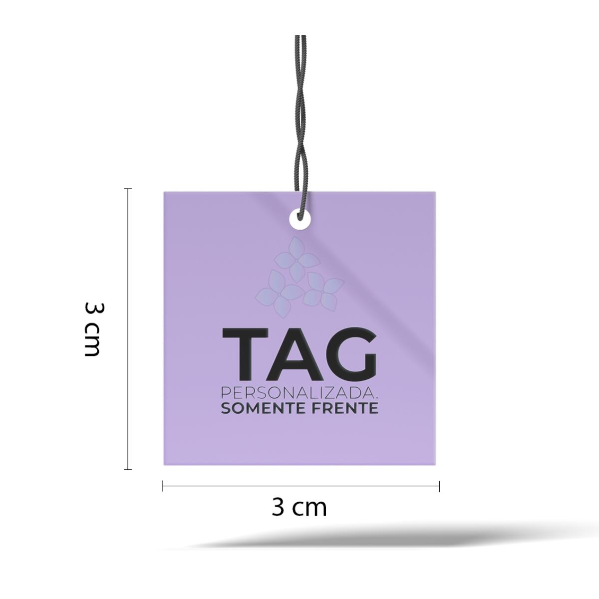 Comprar TAG Personalizada Somente Frente 3x3 cm - 80 unidades - a