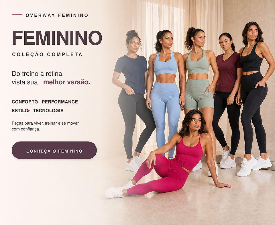 Overway | Roupas Fitness e Casuais com Fabricação Própria