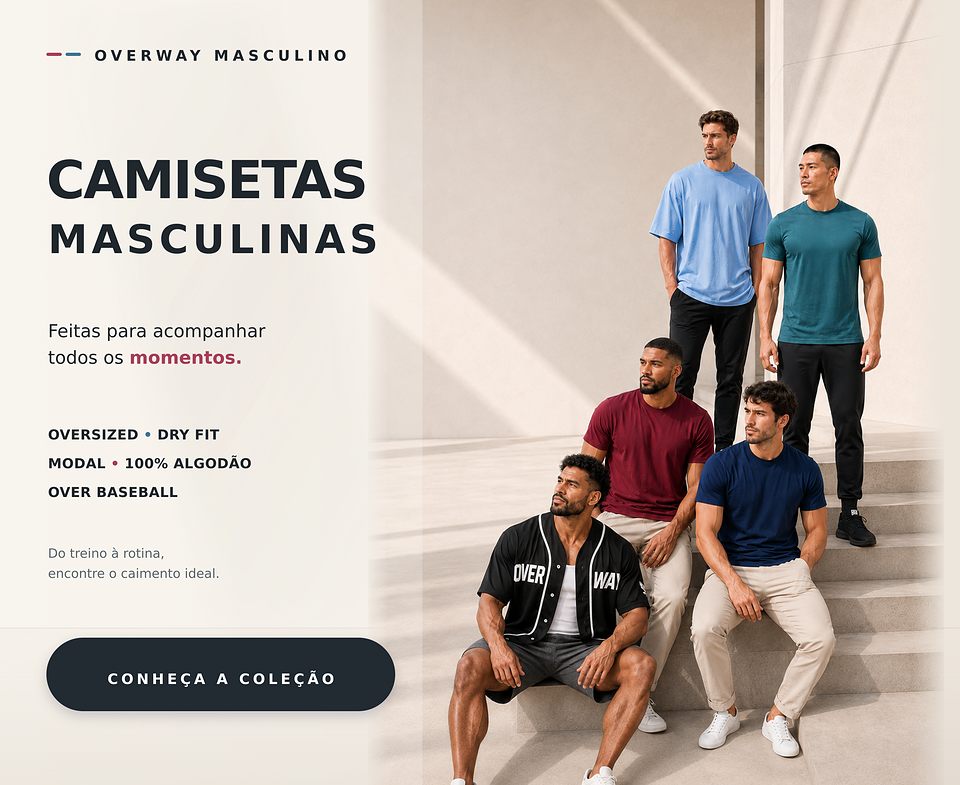 Overway | Roupas Fitness e Casuais com Fabricação Própria