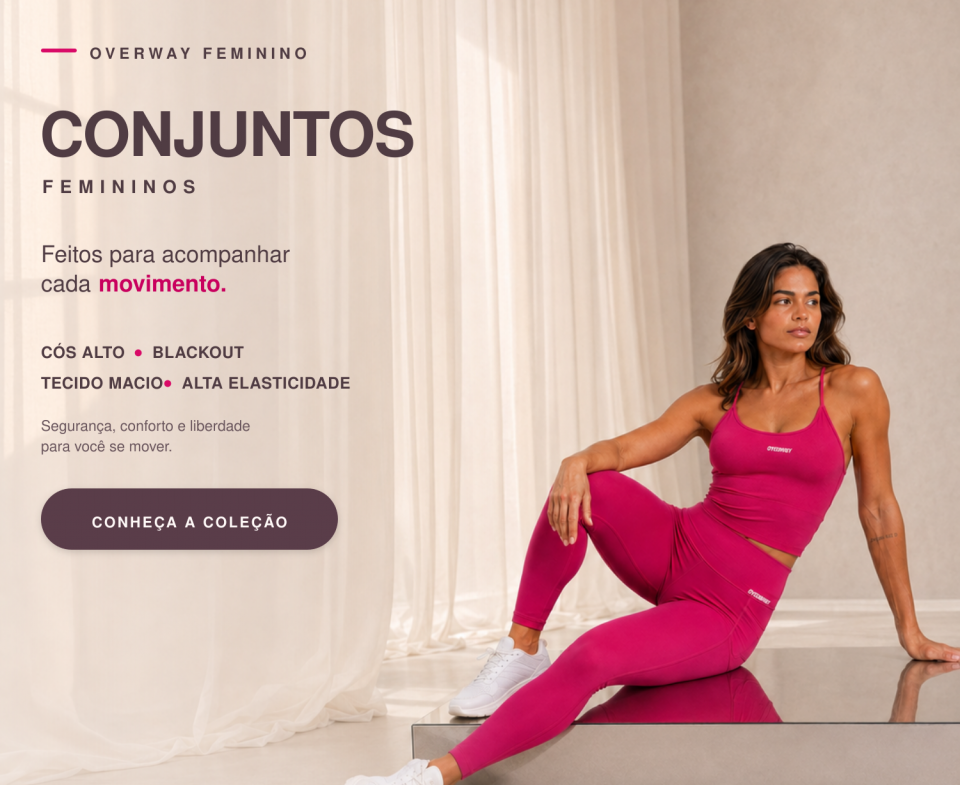 Overway | Roupas Fitness e Casuais com Fabrica��o Pr�pria