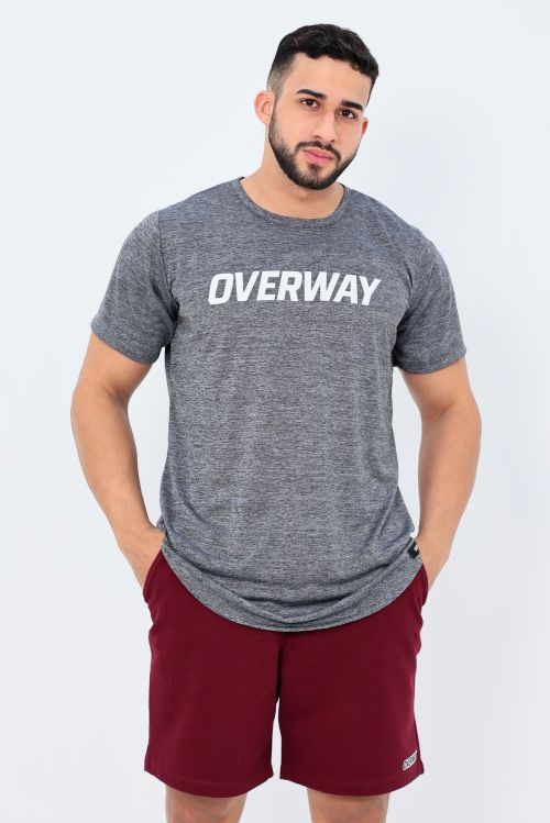 Camiseta OverDry Masculina / Athletic Fit - Cinza