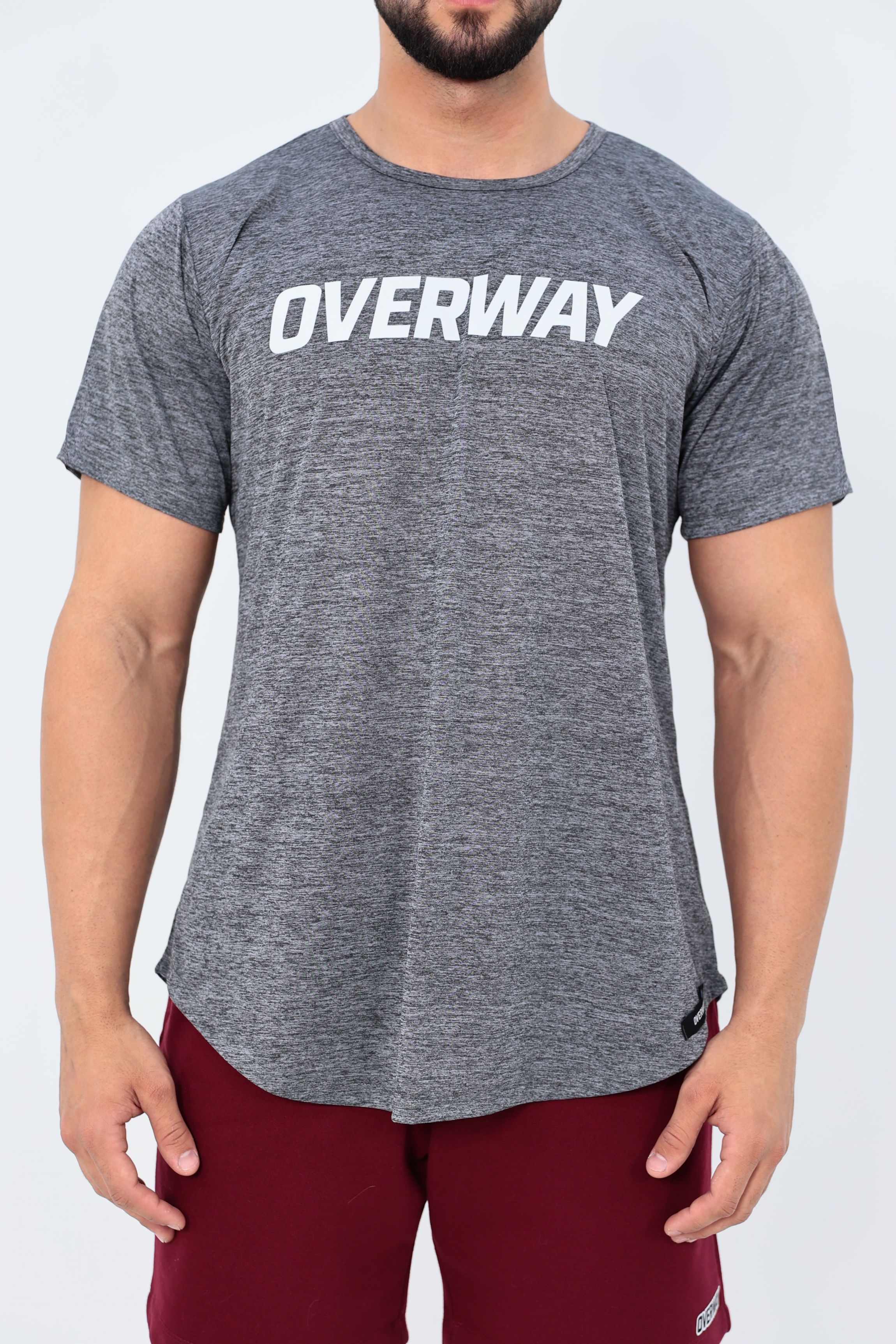 Camiseta OverDry Masculina / Athletic Fit - Cinza