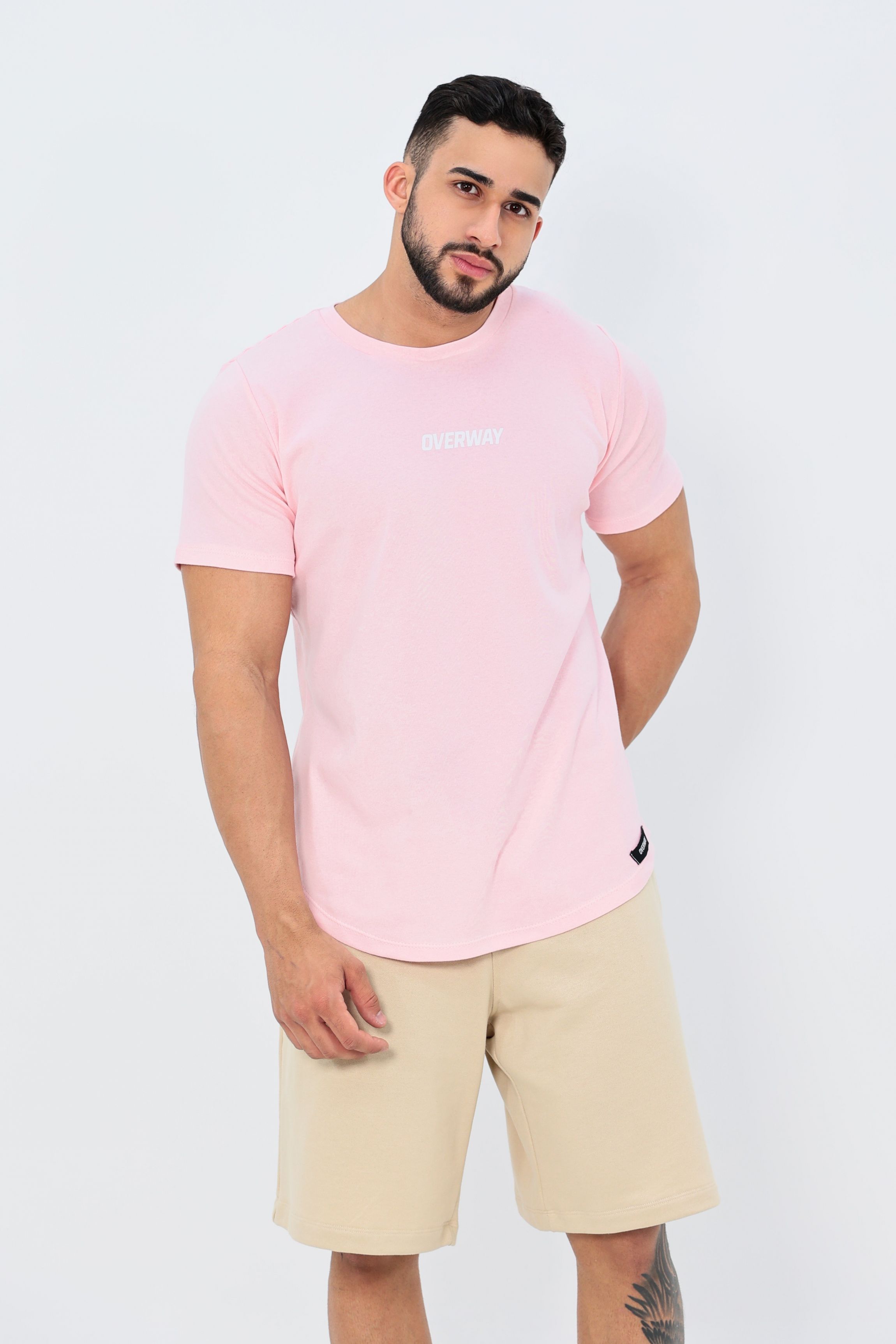 Camiseta OverCore Masculina / Regular Fit - Rosa