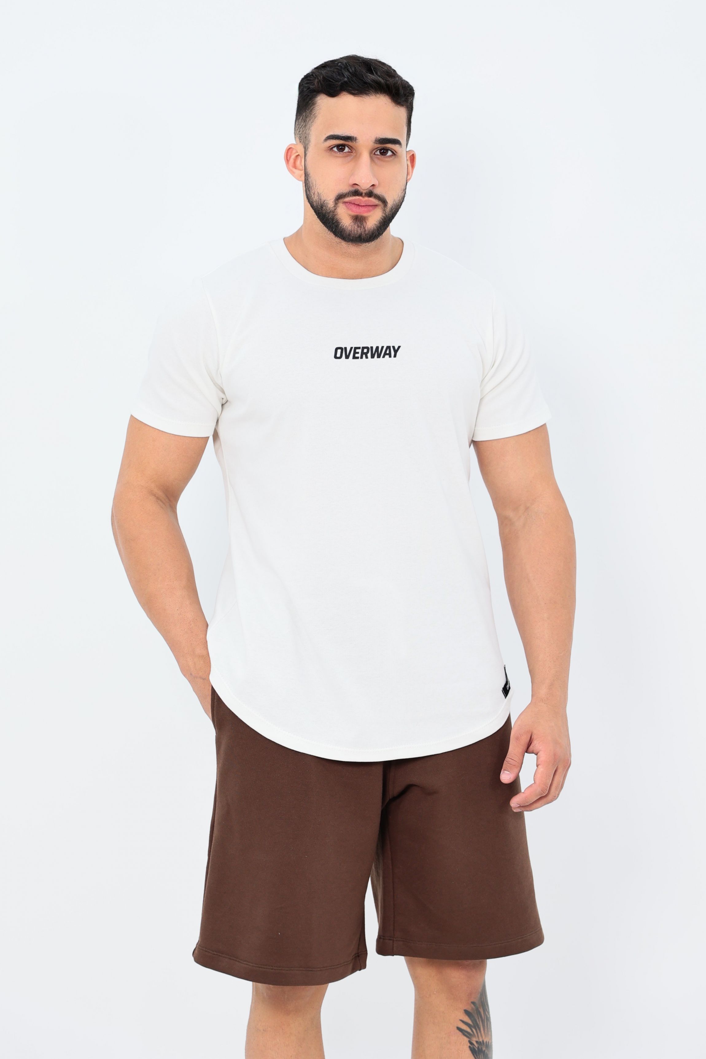 Camiseta OverCore Masculina / Regular Fit - Off-White