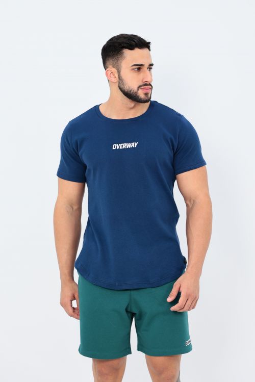 Camiseta OverCore Masculina / Regular Fit - Azul-Marinho