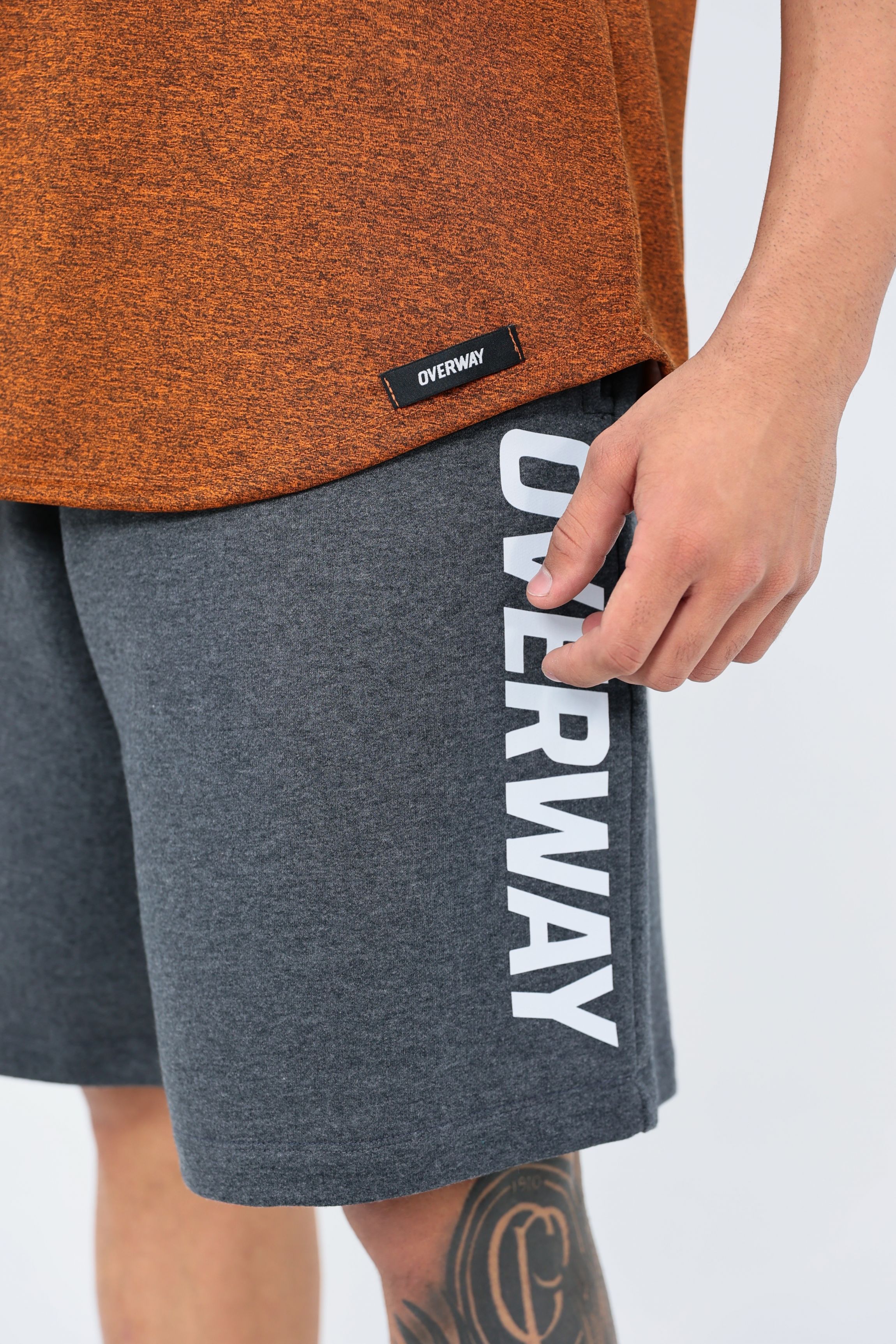 Bermuda OverComfort Moletom / Classic Fit - Mescla