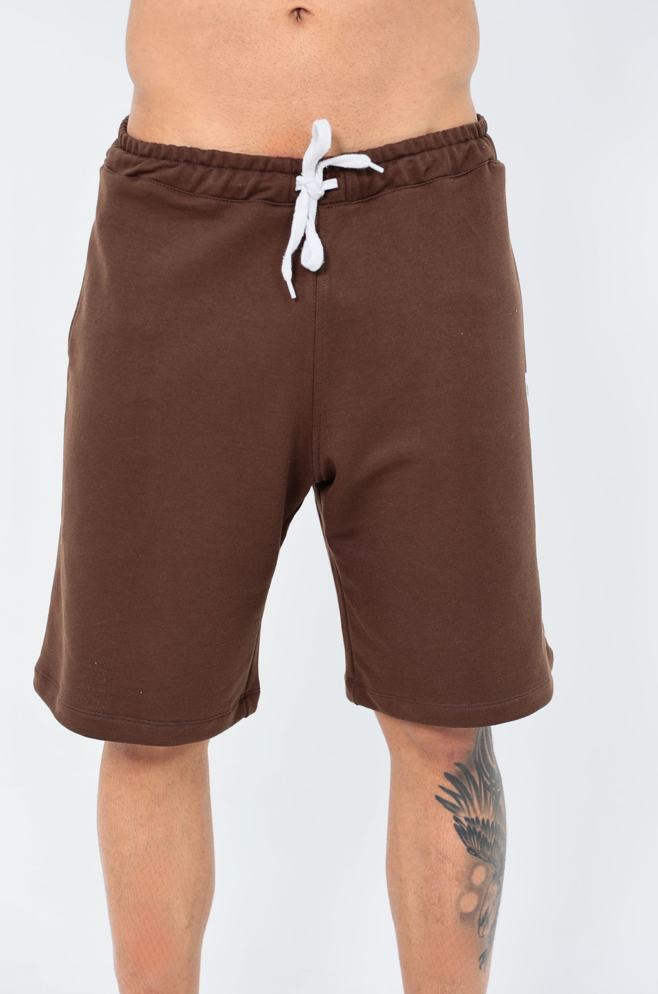 Bermuda OverComfort Moletom / Classic Fit - Marrom