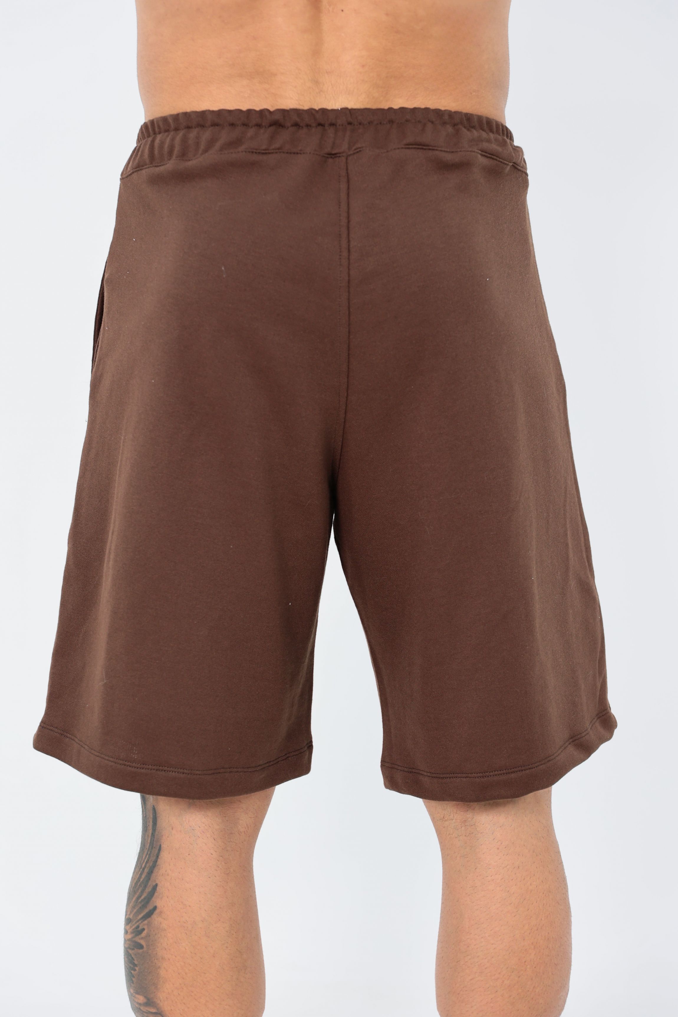 Bermuda OverComfort Moletom / Classic Fit - Marrom