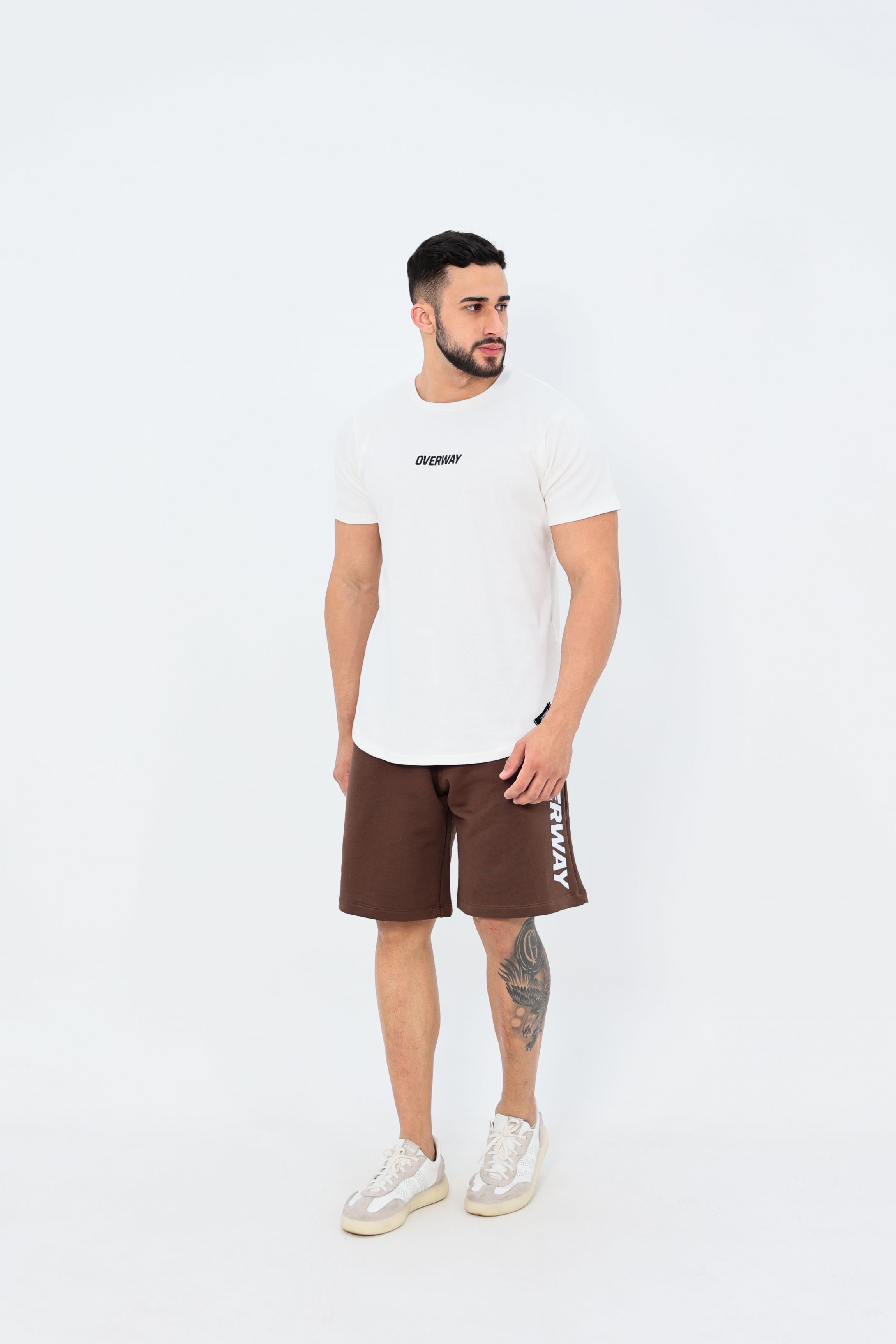 Bermuda OverComfort Moletom / Classic Fit - Marrom