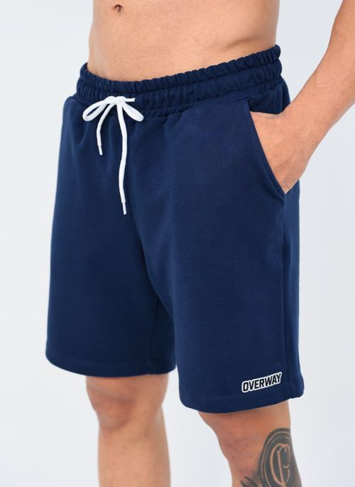Shorts OverComfort Moletom / Relaxed Fit - Azul-Marinho