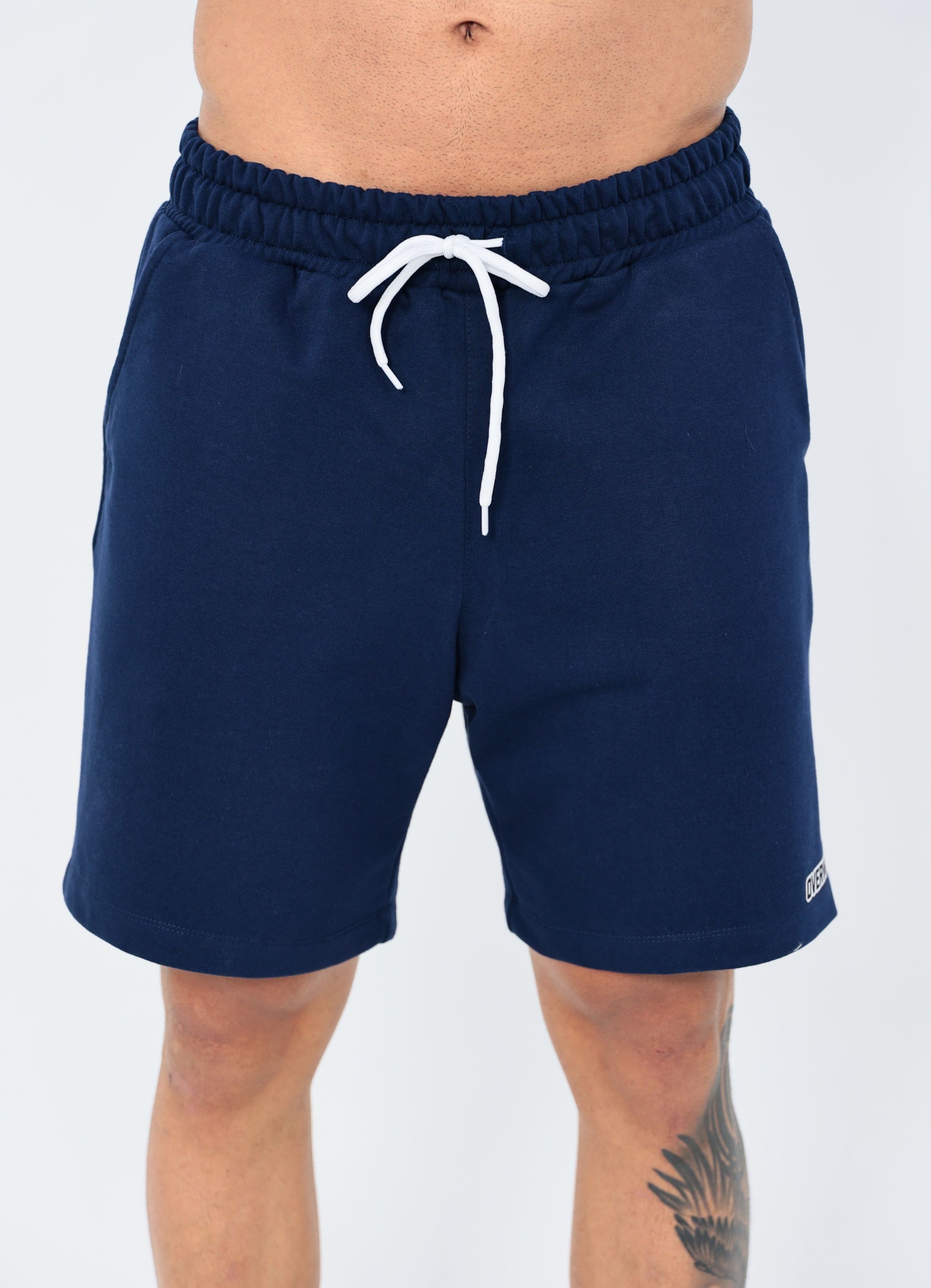 Shorts OverComfort Moletom / Relaxed Fit - Azul-Marinho