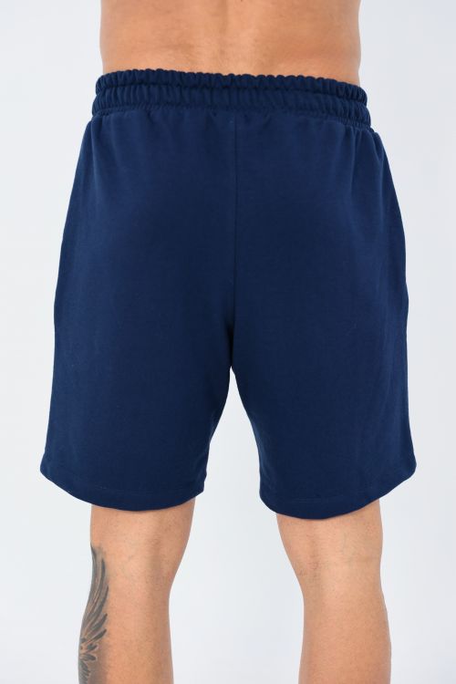 Shorts OverComfort Moletom / Relaxed Fit - Azul-Marinho