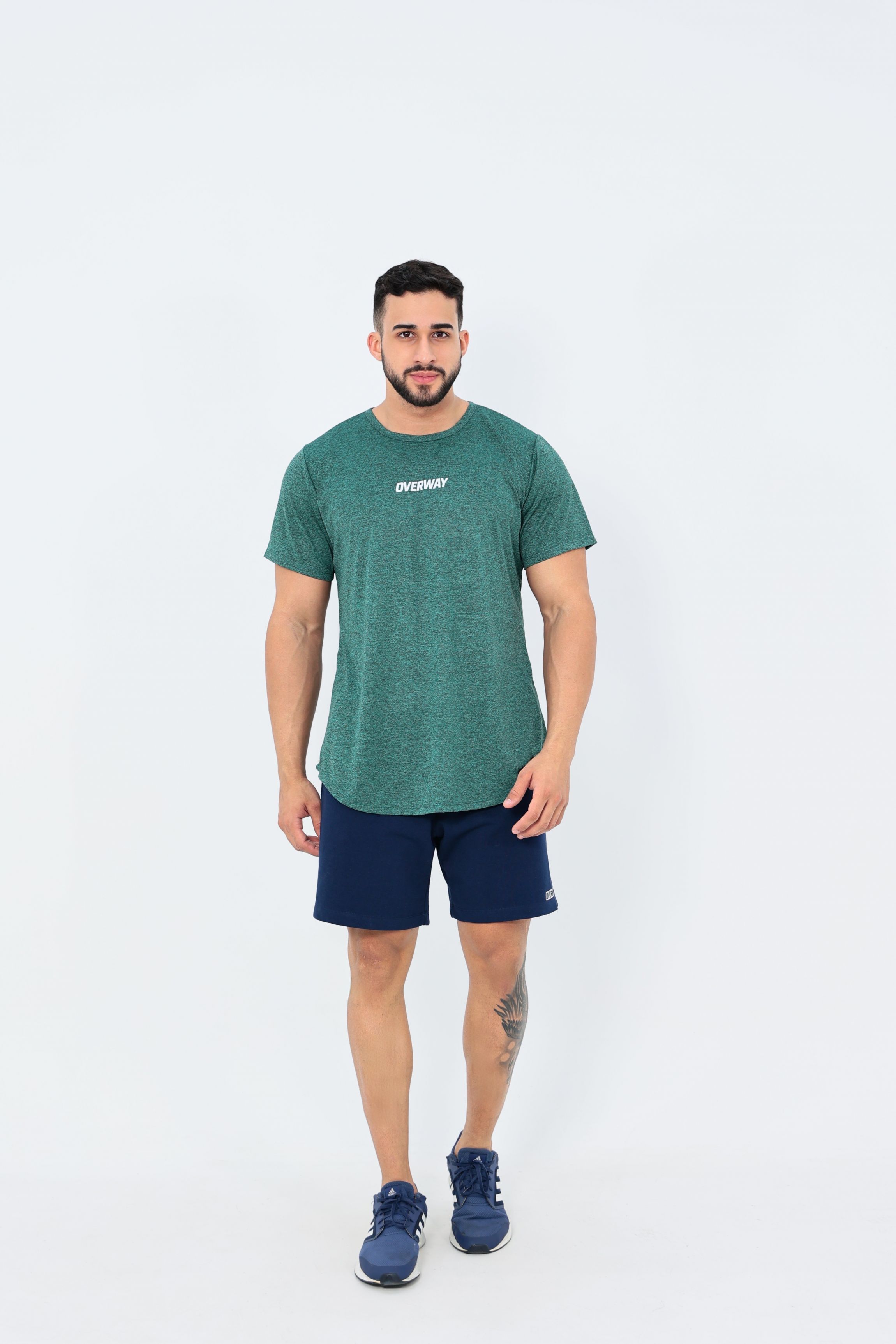 Shorts OverComfort Moletom / Relaxed Fit - Azul-Marinho