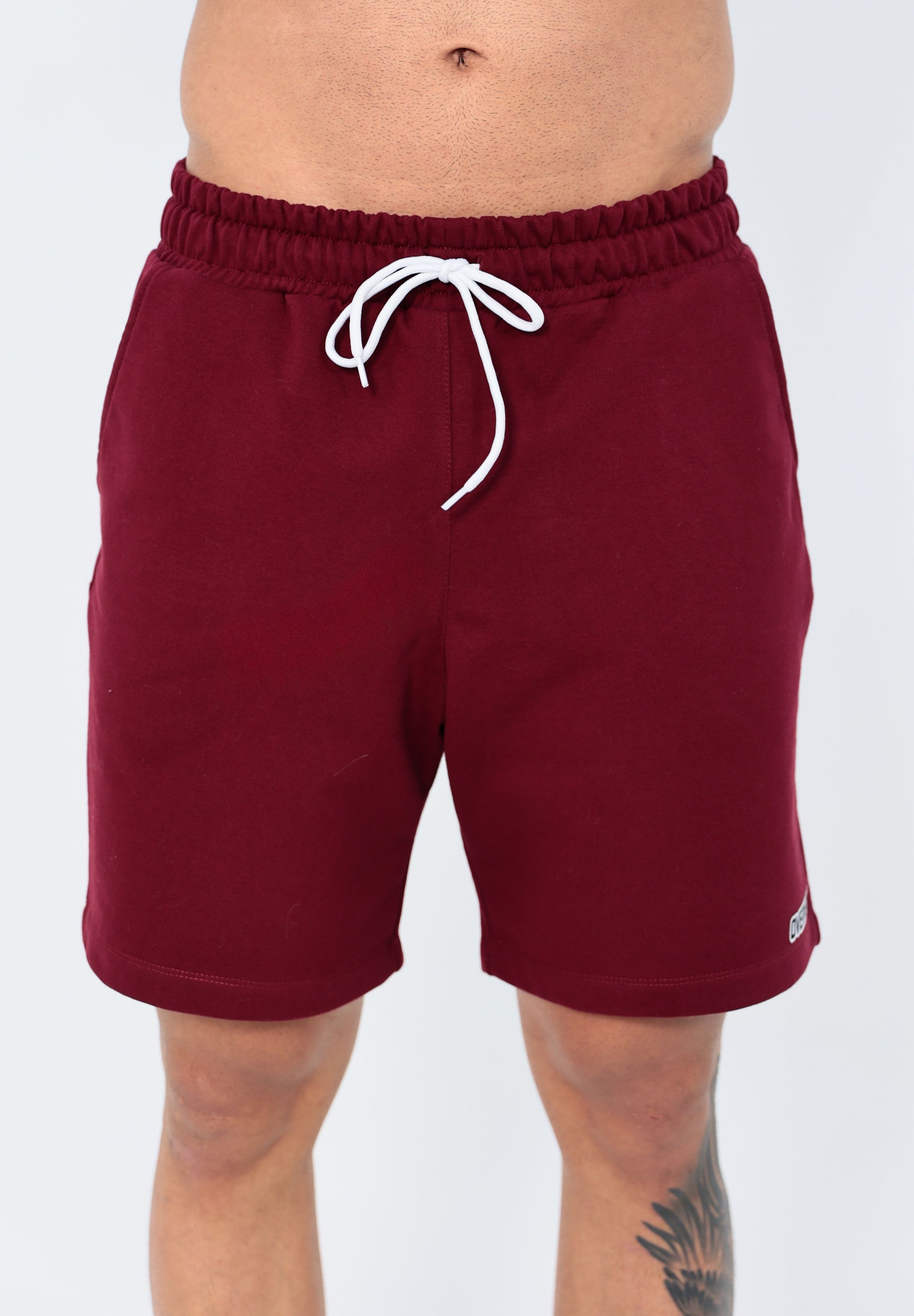 Shorts OverComfort Moletom / Relaxed Fit - Vinho