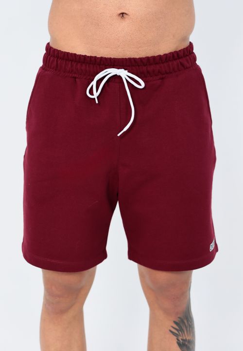 Shorts OverComfort Moletom / Relaxed Fit - Vinho