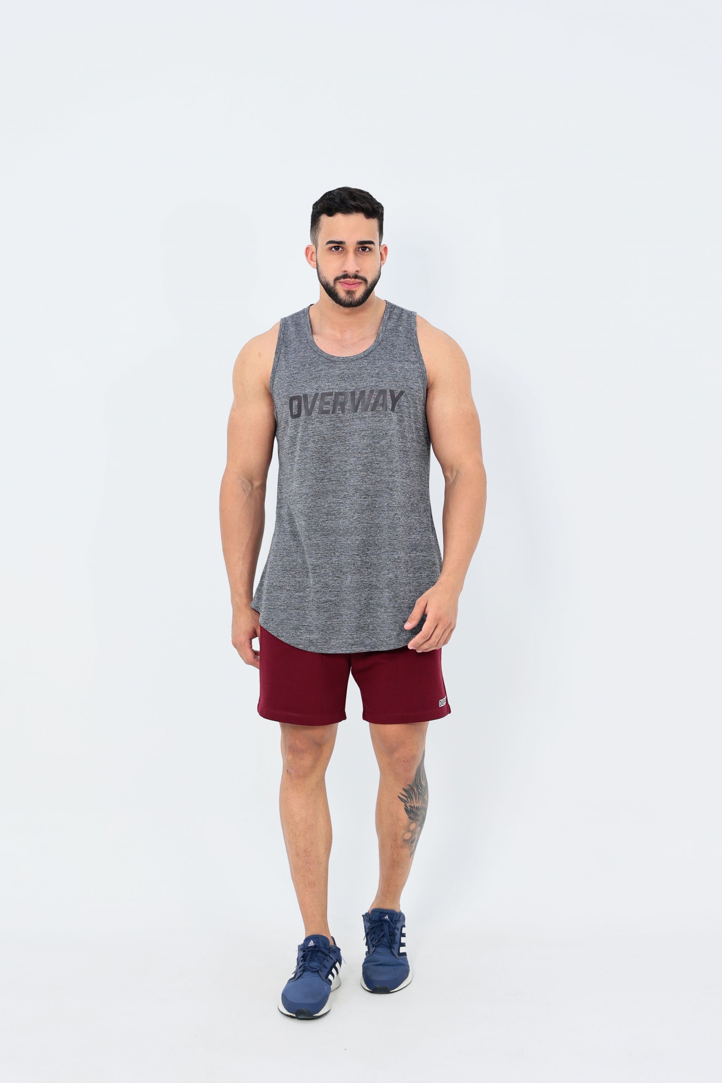 Shorts OverComfort Moletom / Relaxed Fit - Vinho
