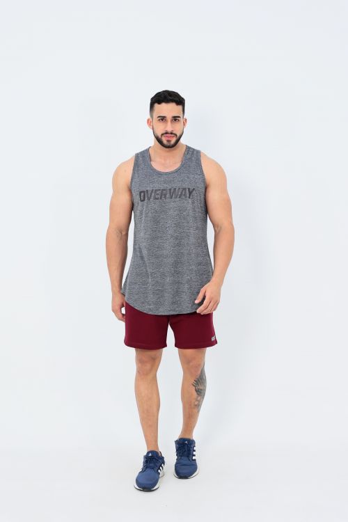 Shorts OverComfort Moletom / Relaxed Fit - Vinho