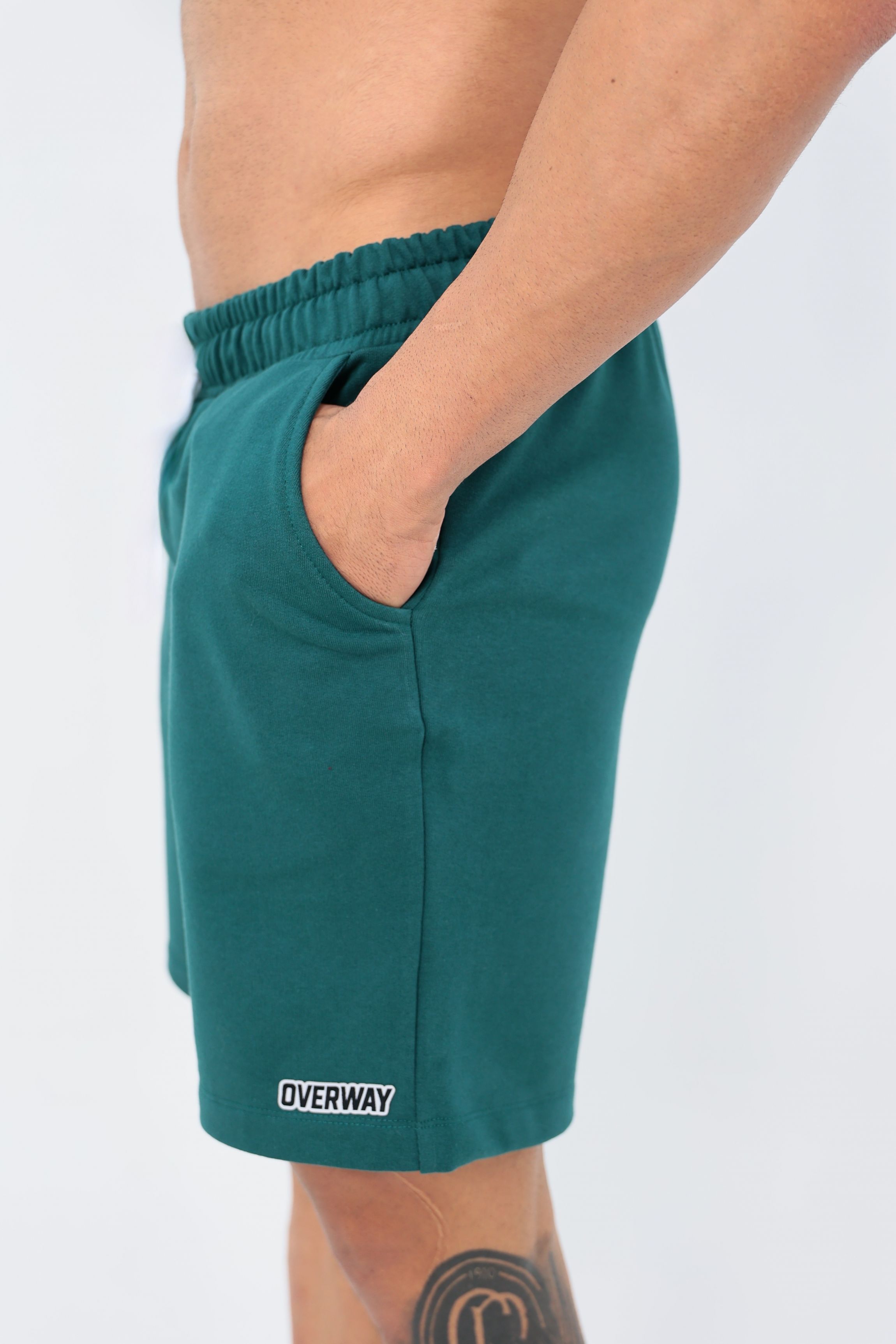 Shorts OverComfort Moletom / Relaxed Fit - Verde