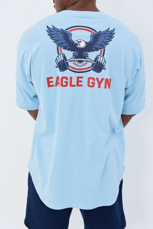 Camiseta OverSoft / Soft Oversized - Azul-Claro