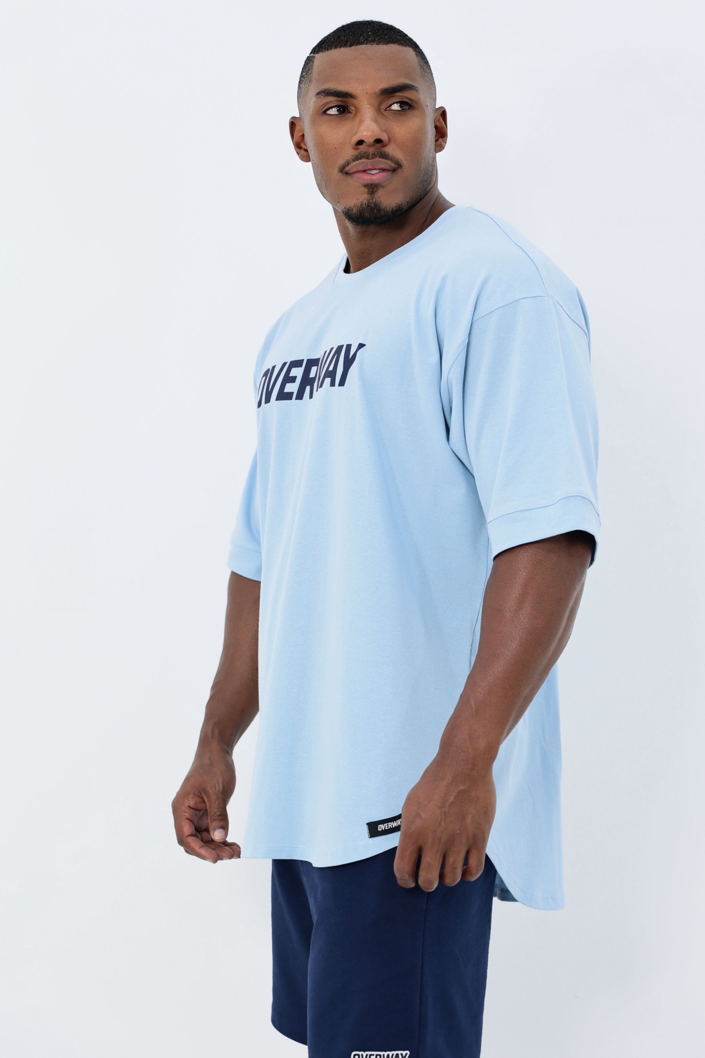 Camiseta OverSoft / Soft Oversized - Azul-Claro