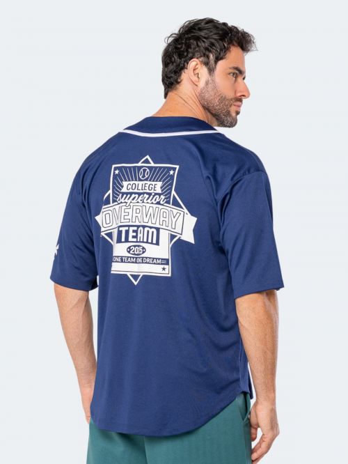 Camiseta OverBaseball / Sport Oversized - Azul