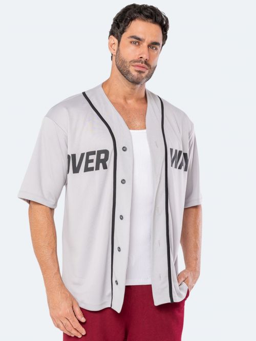 Camiseta OverBaseball / Sport Oversized - Cinza
