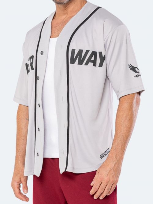 Camiseta OverBaseball / Sport Oversized - Cinza