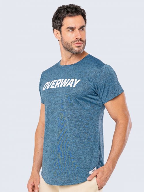 Camiseta OverDry Masculina / Athletic Fit - Azul