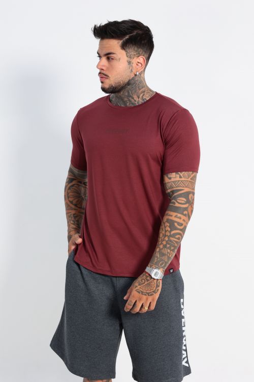 Camiseta OverModal Masculina / Shape Fit - Vinho