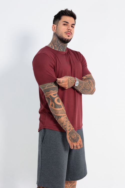 Camiseta OverModal Masculina / Shape Fit - Vinho