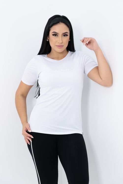 Camiseta OverModal Feminina / Essential Fit - Branca
