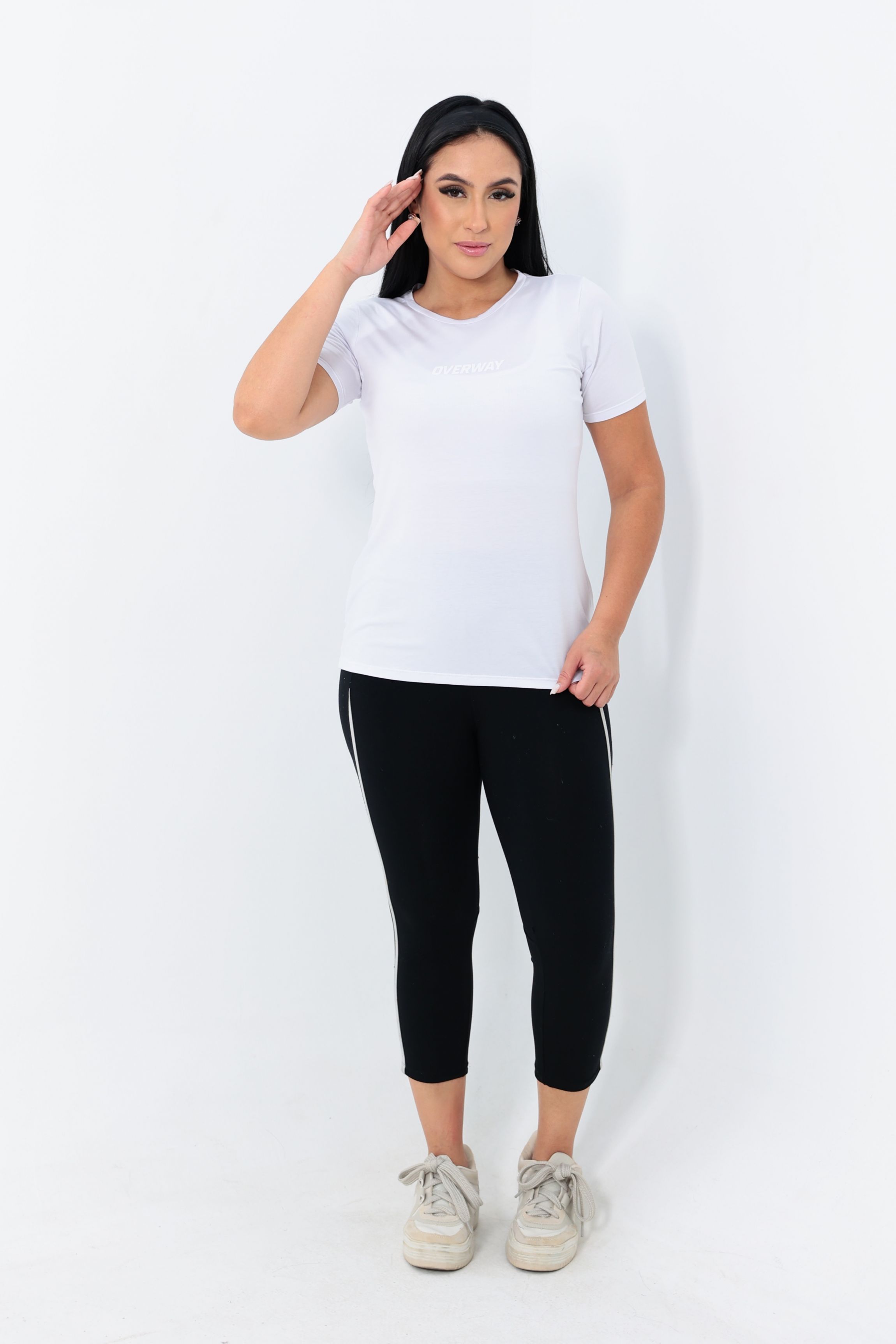 Camiseta OverModal Feminina / Essential Fit - Branca