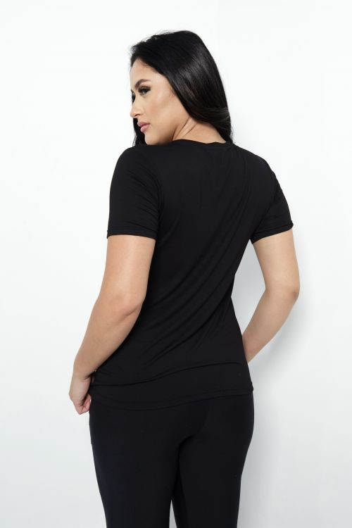 Camiseta OverModal Feminina / Essential Fit - Preto