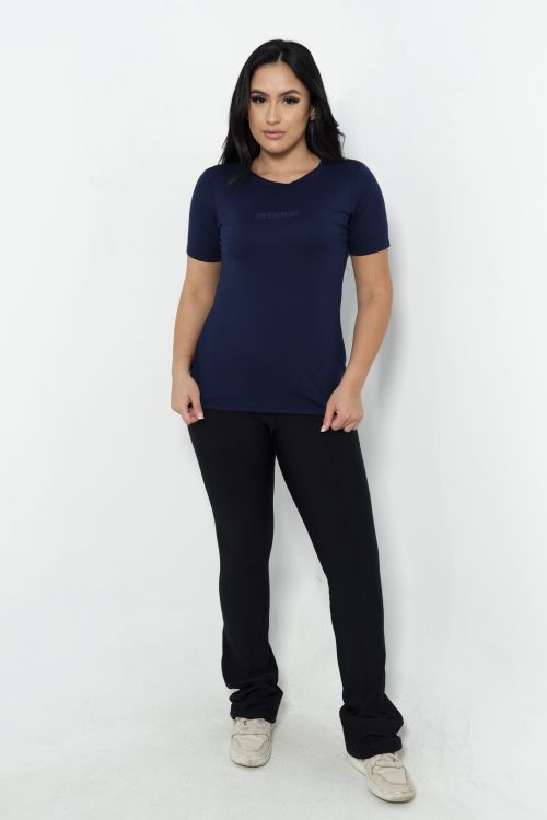 Camiseta OverModal Feminina / Essential Fit - Azul