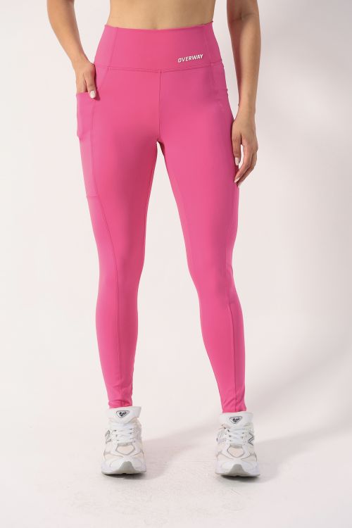 Legging OverFlex Feminina Blackout com Bolso / Flex Fit - Pink