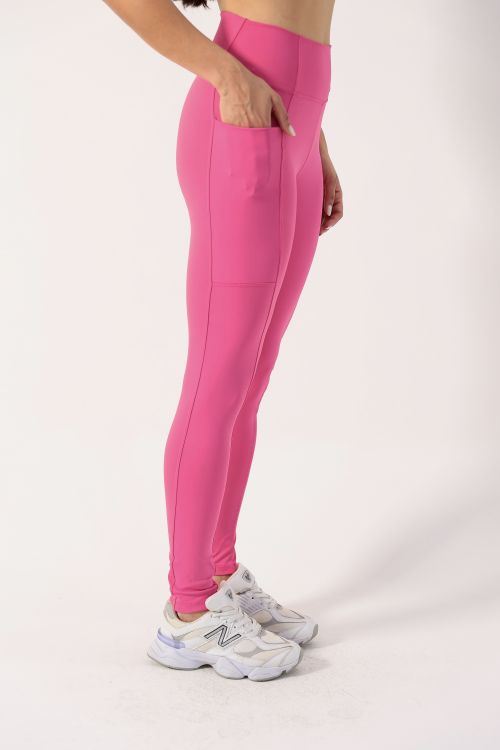 Legging OverFlex Feminina Blackout com Bolso / Flex Fit - Pink