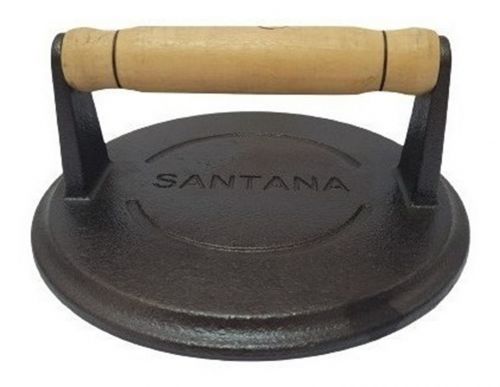 Amassador Prensador De Bife Ferro Fundido Smash Burguer Santana