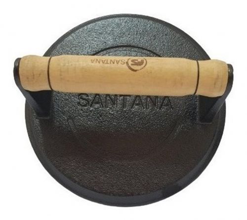 Amassador Prensador De Bife Ferro Fundido Smash Burguer Santana