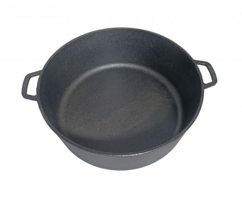 Caçarola 40cm 16 Litros Ferro Fundido Com Tampa De Alumínio Santana