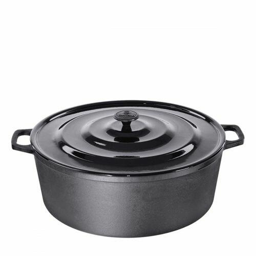 Ca�arola 40cm 16 Litros Ferro Fundido Com Tampa De Alum�nio Santana
