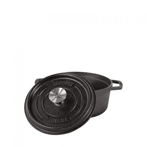 Caçarola alça de ferro tampa de ferro 1,7 litros cocotte 18 cm