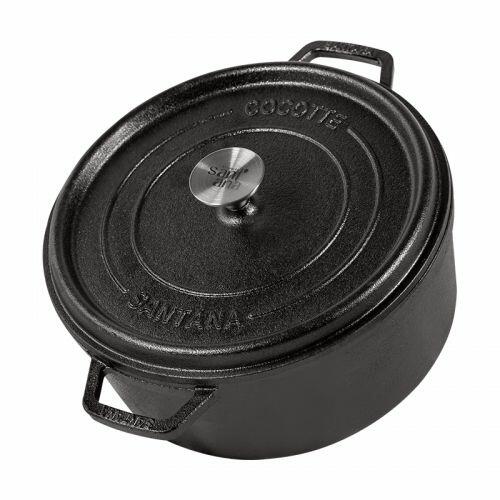 Caçarola alça de ferro tampa de ferro 3,8 litros cocotte 24 cm