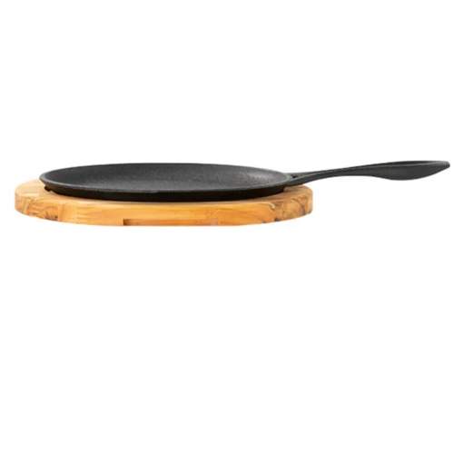 Chapa oval COM suporte de Madeira 25x18 cm