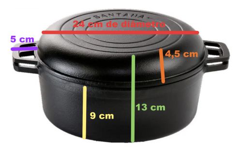 Conjunto Caçarola Frigideira Multiuso FS 24 cm