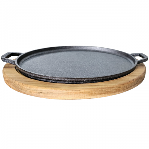 FORMA DE PIZZA 30cm M Com SUPORTE DE MADEIRA Santana