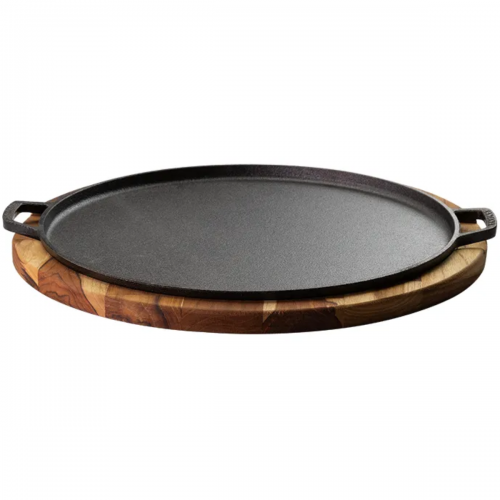 FORMA DE PIZZA 30cm M Com SUPORTE DE MADEIRA Santana